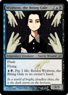Wydwen, the Biting Gale feature for Wednesday Addams (Suicide Storm Wydwen)