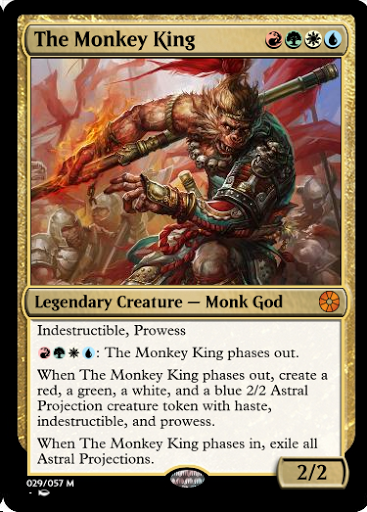 Zodiac Monkey feature for The Monkey King - Monks (EDH/Commander)