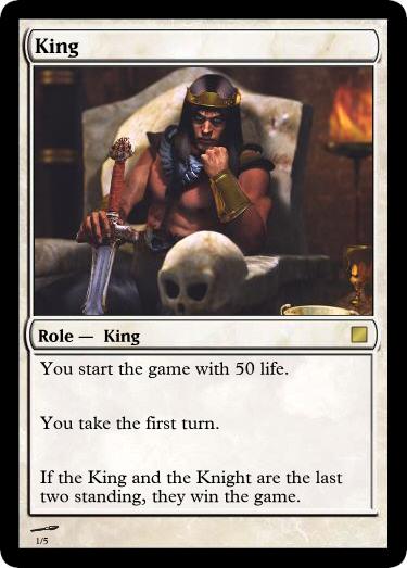 Kenrith, the Returned King feature for Kingdoms Role Cards