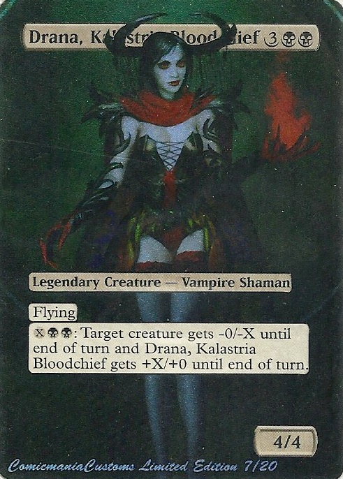 Drana, Kalastria Bloodchief feature for The Sexy Hot Chick Deck
