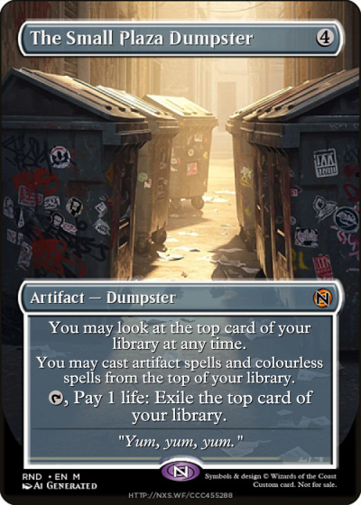 The Small Plaza Dumpster