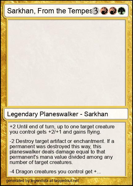 Sarkhan, From the Tempest