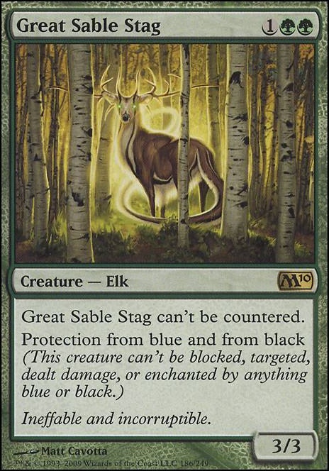 Great Sable Stag feature for Creatures and buffs for said creatures
