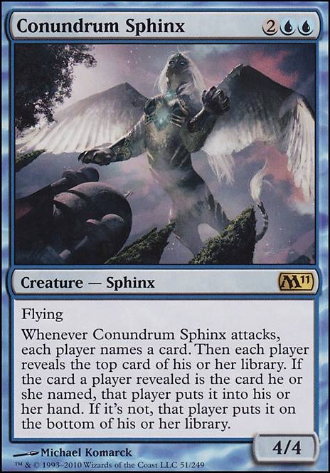 Featured card: Conundrum Sphinx