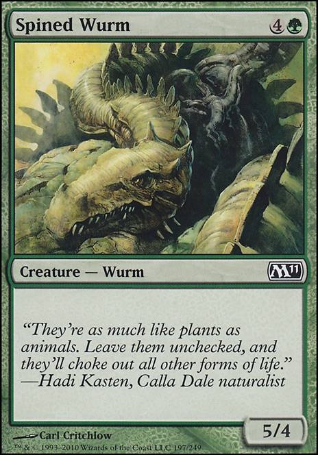 Featured card: Spined Wurm