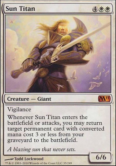 Sun Titan feature for Karador graveyard games