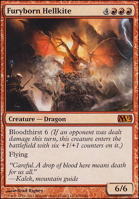 Furyborn Hellkite feature for Mono-Red Voltron on a BUDGET