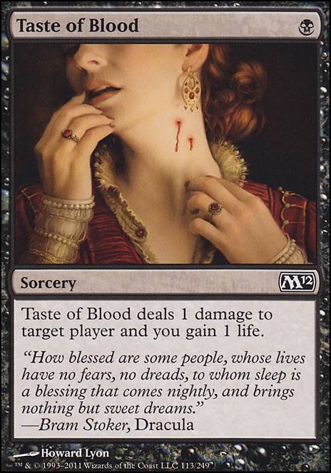 Featured card: Taste of Blood