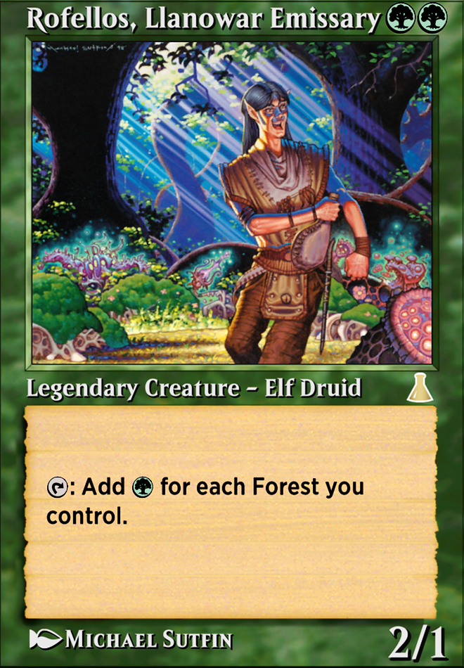 Rofellos, Llanowar Emissary Rofellos, Llanowar Emissary
