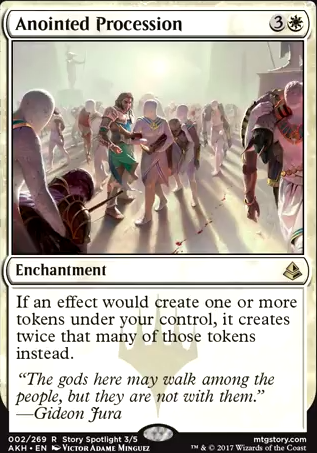 Anointed Procession feature for Huatli's Token Brawl