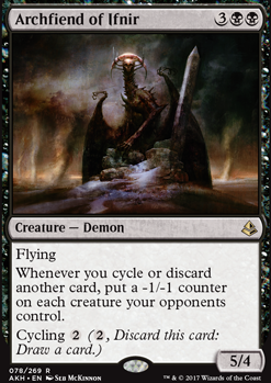 Archfiend of Ifnir feature for Varina cycling/delve/zombie aggro