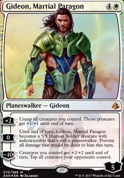 Gideon, Martial Paragon feature for [test deck] little solider boy comes marching home