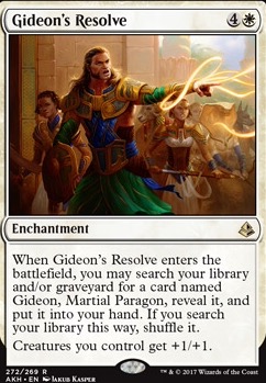 Gideon's Resolve feature for Boros Aggro Exert