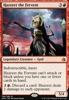 Hazoret the Fervent feature for Madness of Rakdos (AKH)
