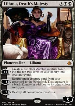 Liliana, Death's Majesty feature for Blue Velvet