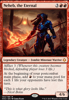 Neheb, the Eternal feature for Mono Red Neheb Commander/EDH