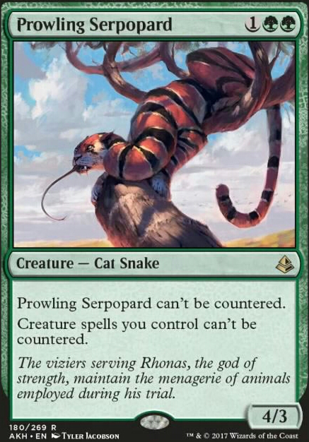 Prowling Serpopard feature for Mono green