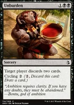 Unburden feature for No cards for you! -- budget hand disruption