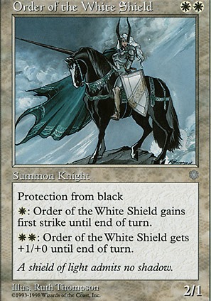 Order of the White Shield feature for white knight