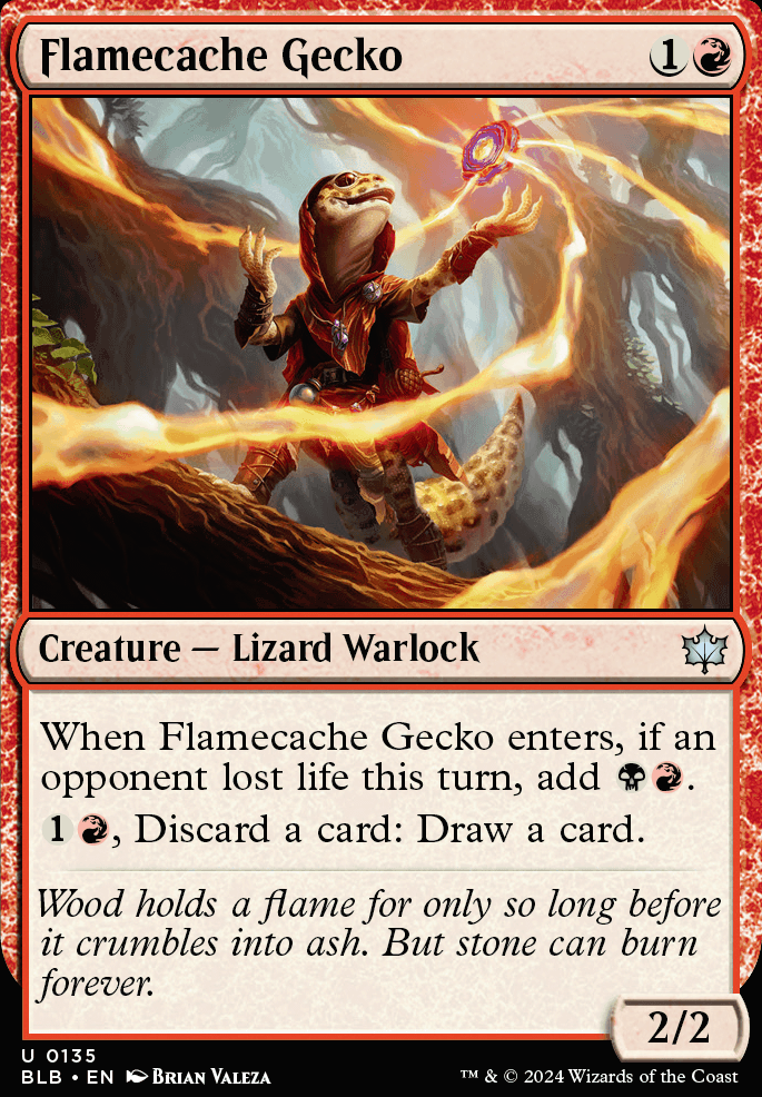 Flamecache Gecko feature for Death By A Thousand Scales