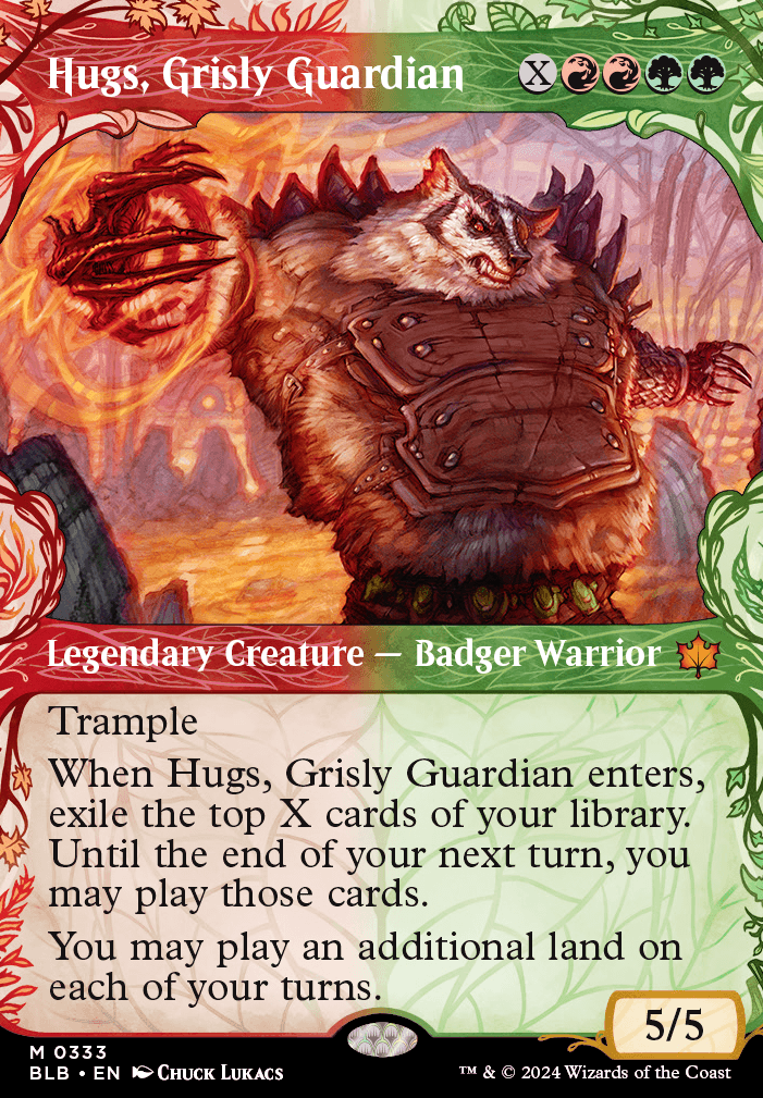 Hugs, Grisly Guardian feature for Landfall.deck - Hugs, Grizzly Guardian