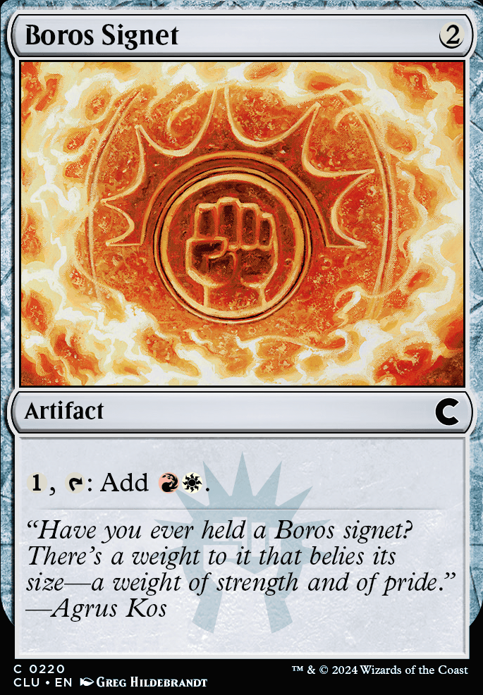 Boros Signet feature for What am I doing with my life