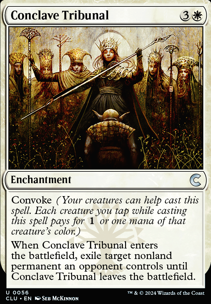 Conclave Tribunal feature for Mono White Control (Budget Friendly)