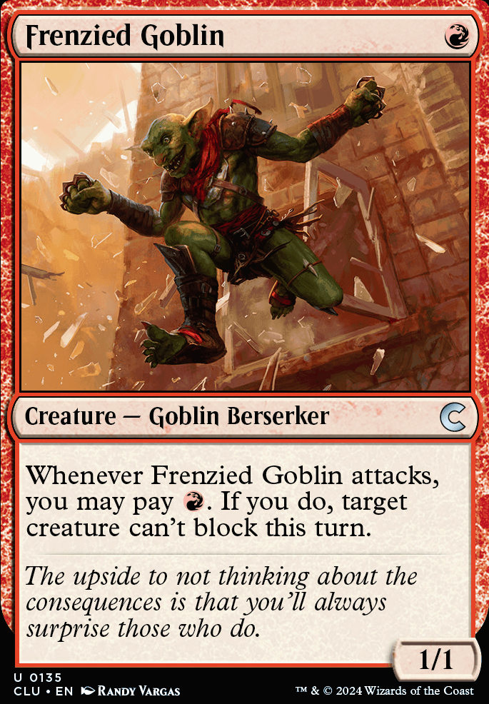 Featured card: Frenzied Goblin