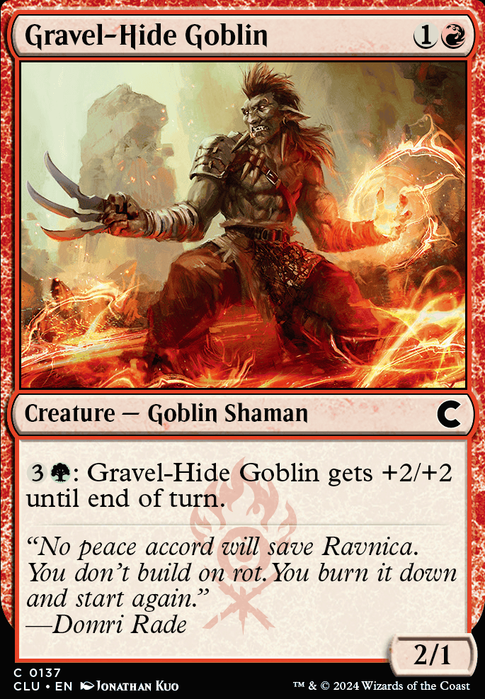 Featured card: Gravel-Hide Goblin