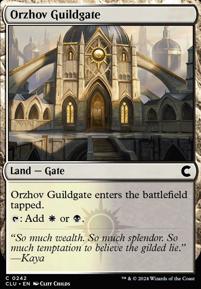 Orzhov Guildgate feature for Orzhov Aristocrat tokens
