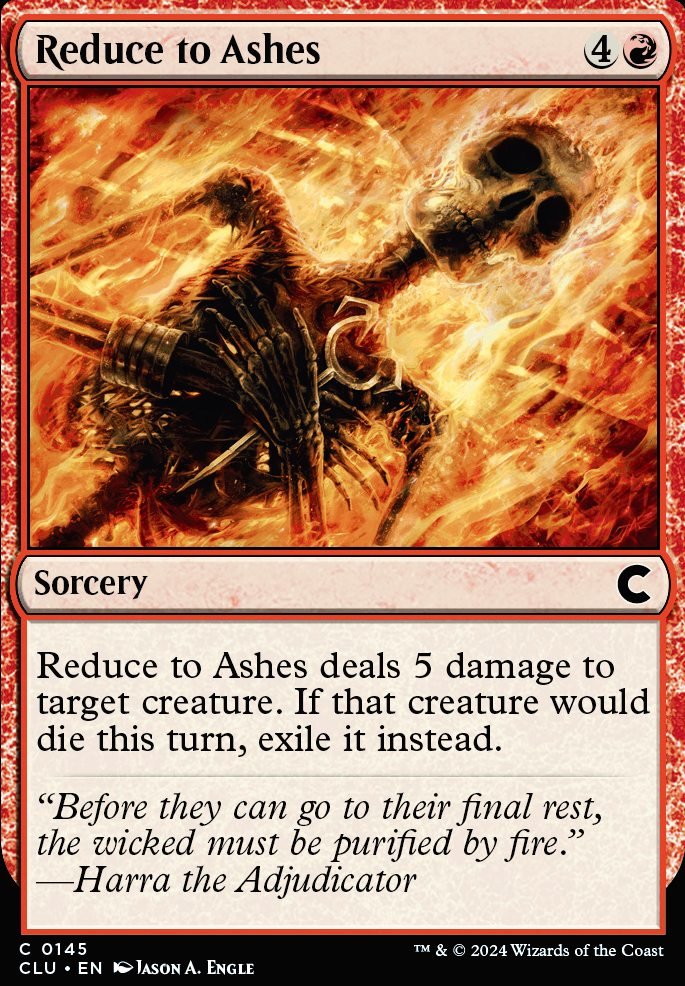 Featured card: Reduce to Ashes
