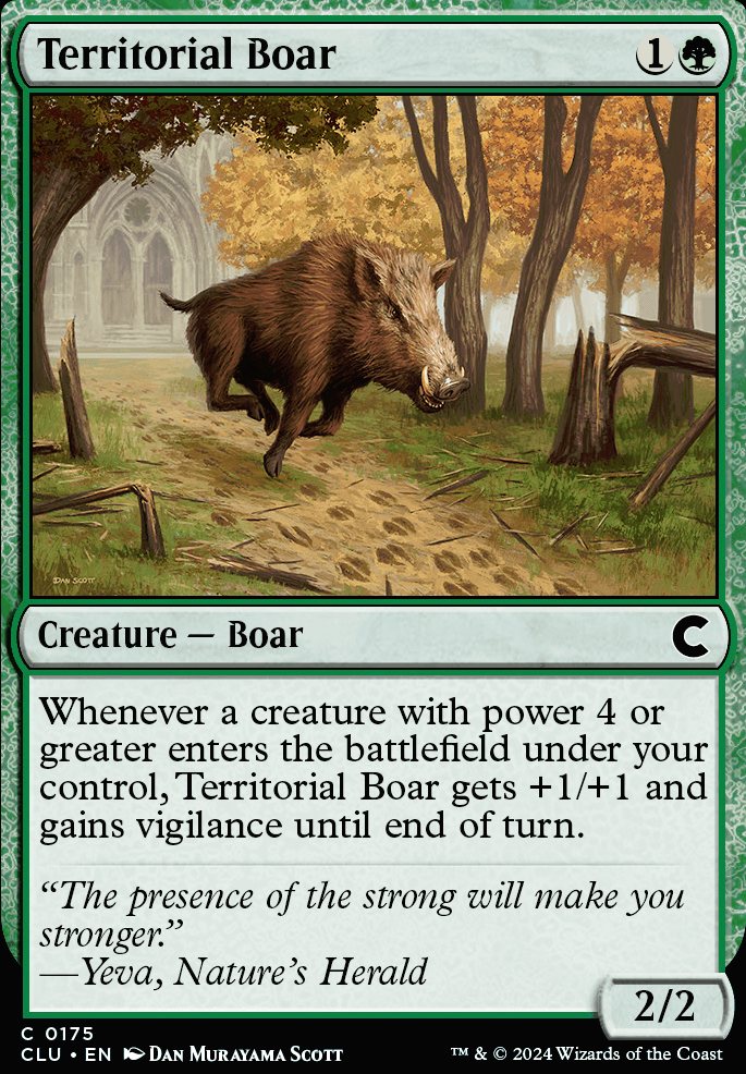 Featured card: Territorial Boar