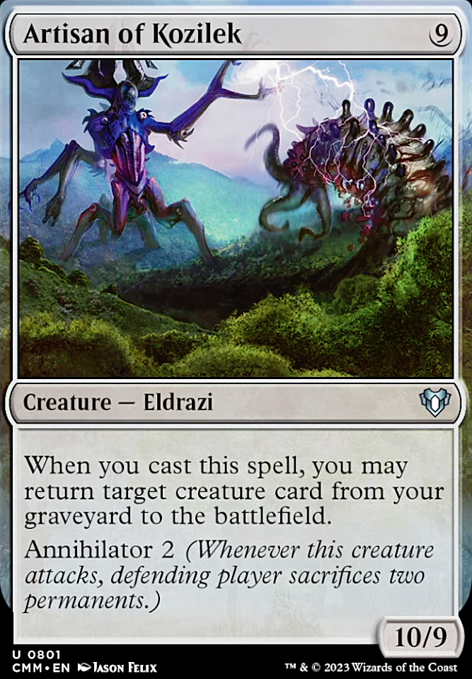 Artisan of Kozilek feature for Eldritch machinations