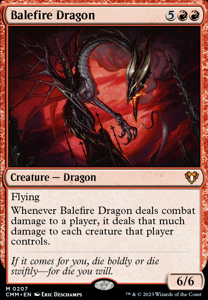 Balefire Dragon feature for kaalia thrice tribal