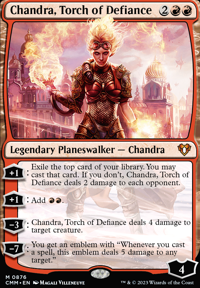 Chandra, Torch of Defiance feature for Oops... It's on Fire