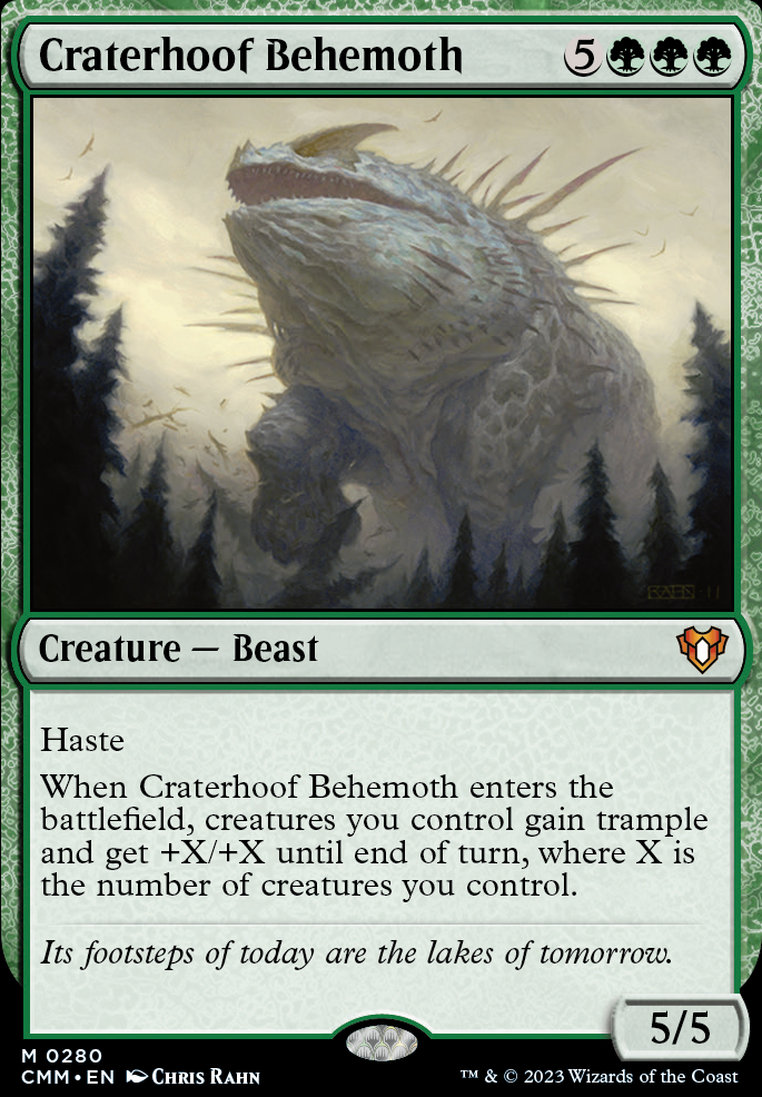 Craterhoof Behemoth feature for The Elfball God