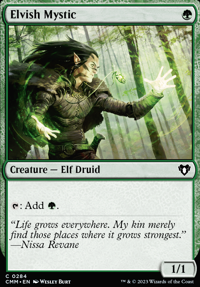 Elvish Mystic feature for Rhys the Redeemed (mostly) Elf Tokens