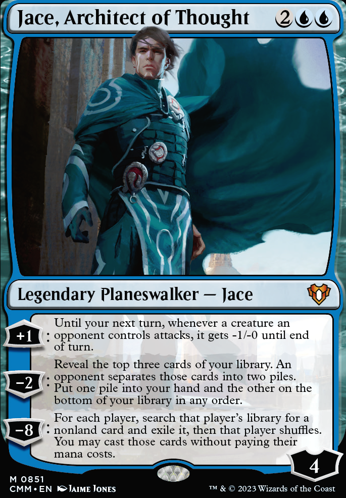 Jace, Architect of Thought feature for Simple Mono-Blue(With Jace, AoT)