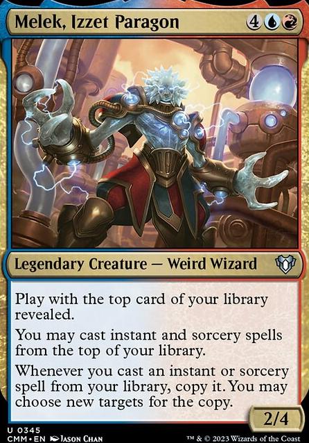 Melek, Izzet Paragon feature for Weird creatures can cast spells.. right? (NOBLE)
