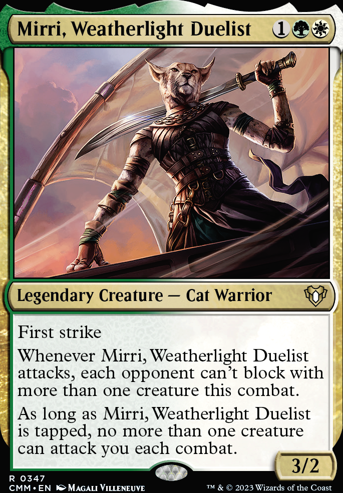 Mirri, Weatherlight Duelist feature for Ride for World's Ending