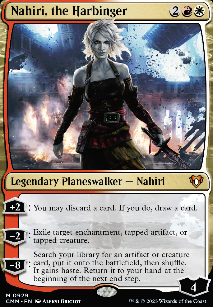 Nahiri, the Harbinger feature for Nahiri, the Harbinger