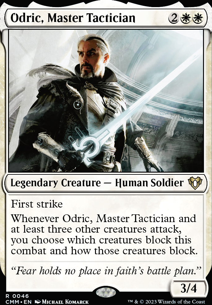 Odric, Master Tactician feature for Captain Captain Captain - Mono White Soldiers