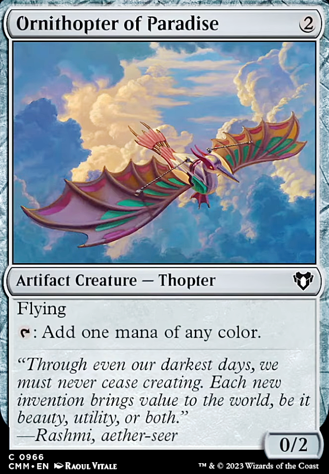 Featured card: Ornithopter of Paradise