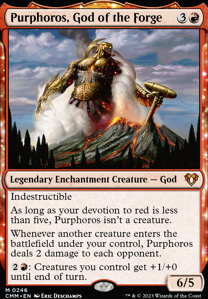 Purphoros, God of the Forge feature for Purphoros, God of the Goblins - Casual Commander