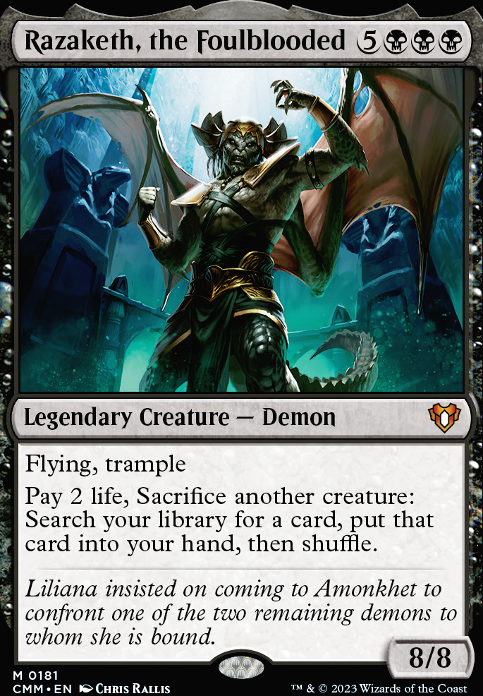 Razaketh, the Foulblooded feature for Demonic Sufferage