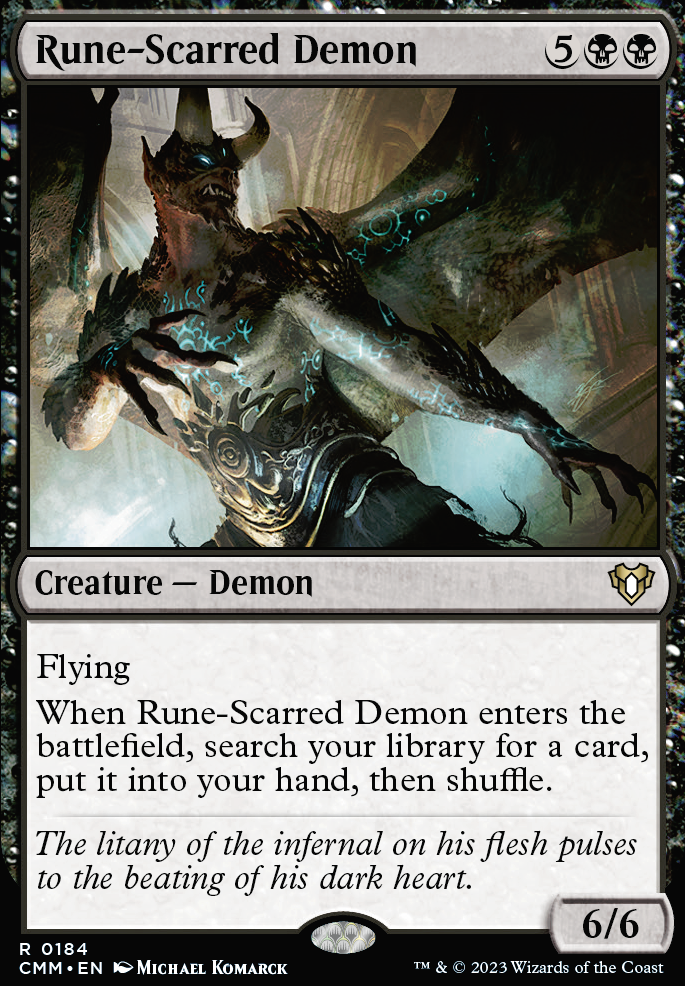 Rune-Scarred Demon feature for Welcome to Hell's Casino - Rakdos