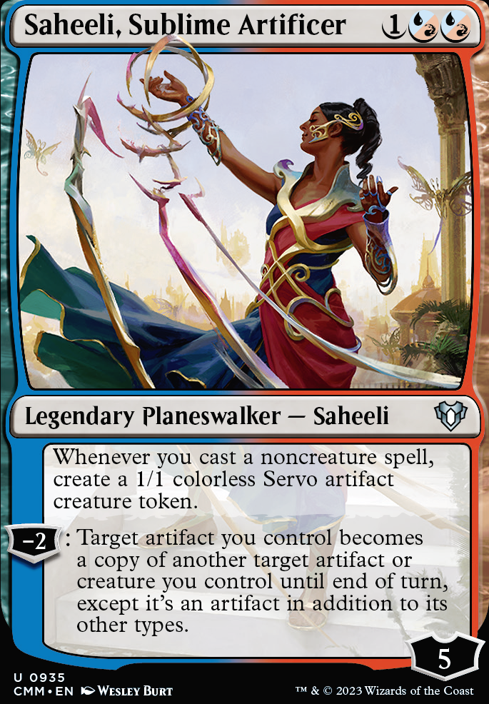 Saheeli, Sublime Artificer feature for Saheeli Enchantress