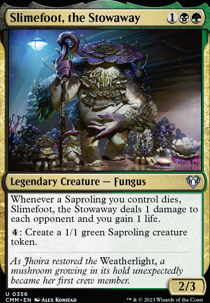 Slimefoot, the Stowaway feature for Slimefoot's Fungal Army