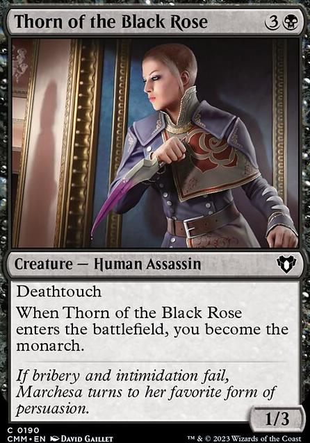 Thorn of the Black Rose feature for Pauper Mono-Black control-love the hate