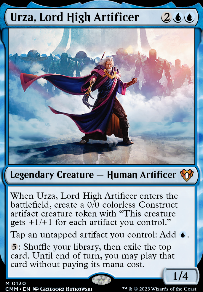 Urza, Lord High Artificer feature for Tolarian Legend- Urza CEDH